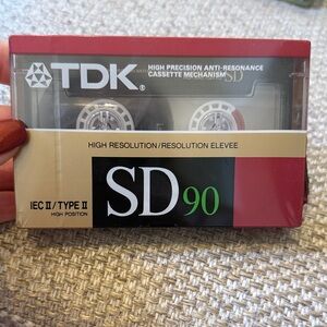 Brand New TDK SD90 High Precision Cassette Tape